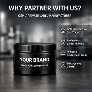 Producto para Peinar el Cabello para Hombre de Marca Privada, Fabricante de Cera para el Cabello OEM, Crema Profesional para Peinar el Cabello de Barbería, Fijación Fuerte, Acabado Mate - Product Image 2