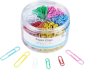 Büromaterial Set Büroklammern Verschiedene Größen Bunte Office-Datei clips Jumbo-Büroklammern