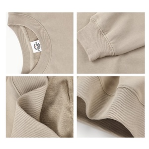 <span class=keywords><strong>Felpa</strong></span> girocollo da <span class=keywords><strong>uomo</strong></span> personalizzata in cotone puro 350gsm, <span class=keywords><strong>oversize</strong></span>, a maniche lunghe, con spalle scese, in French Terry, tinta unita. - Product Image 3