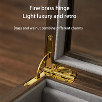 Boîte de rangement et de présentation de bijoux et montres en bois Burlywood moderne, multifonctionnelle, peu encombrante et personnalisable, vente en gros Chengshuo