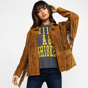 Veste en cuir pour femme de style récent avec manches longues Veste en cuir suédé pour femme Qualité supérieure Personnalisable pour femme - Product Image 1