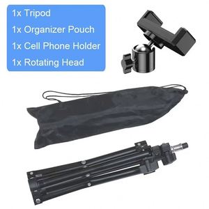 Trípode Metálico para Transmisiones en Vivo, Soporte para Teléfono, Anclaje para Cámara, Marco con Luz para Selfies, para Grabación en Estudio en Línea - Product Image 6