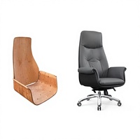 Chaise de bureau de direction au design moderne, soutien lombaire premium, PVC durable, ergonomique, dossier bas réglable, pour hôtel et salon