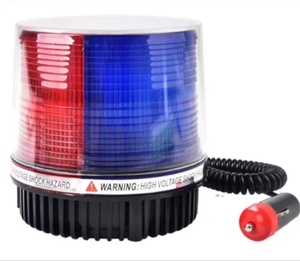 Lámpara de advertencia estroboscópica roja y azul LED Luz intermitente magnética para vehículo de automóvil - Product Image 4