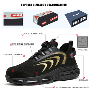 <span class=keywords><strong>Zapatos</strong></span> de Trabajo para Hombre, Zapatillas Deportivas Grises, <span class=keywords><strong>Zapatos</strong></span> de Seguridad con Puntera de Acero para Construcción - Product Image 5