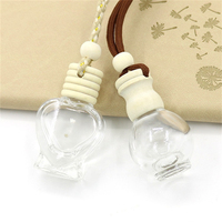 Botol Diffuser Mobil Kaca Bening Grosir 8ml 10ml Tutup Kayu Botol Diffuser Parfum Mobil Kosong