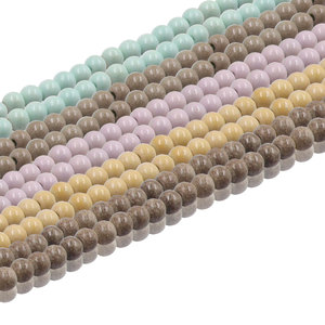 Nouvel Arrivage en Gros : Perles de Pierre Oxydées Ioniques Négatives Couleurs Pastel, Finition Mate et Brillante, 4 mm, pour la Fabrication de Bijoux DIY - Product Image 1