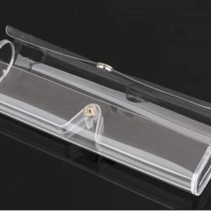 Étui à lunettes en plastique transparent, 15x4.6x2.3 Cm, boîte de rangement rectangulaire légère et portable pour lunettes de lecture unisexe - Product Image 3