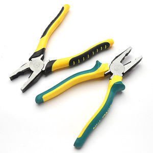 Cisaille à fil industrielle en acier à haute teneur en carbone, lame dentelée, pince diagonale de 8 pouces pour la coupe de fils et de câbles - Product Image 1