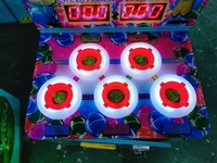Mesin Game Arcade Koin Berbentuk Katak Bola Warna-warni dengan Sensor Gerak, Konstruksi Logam, Bahasa Inggris, untuk Anak-anak