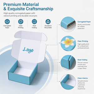 Eco-Friendly Recyclable Biodegradable Corrugated Board Boxes for Skincare <b>Packaging</b> Embossing Custom Face Cream Essential Oil - Product Image 3