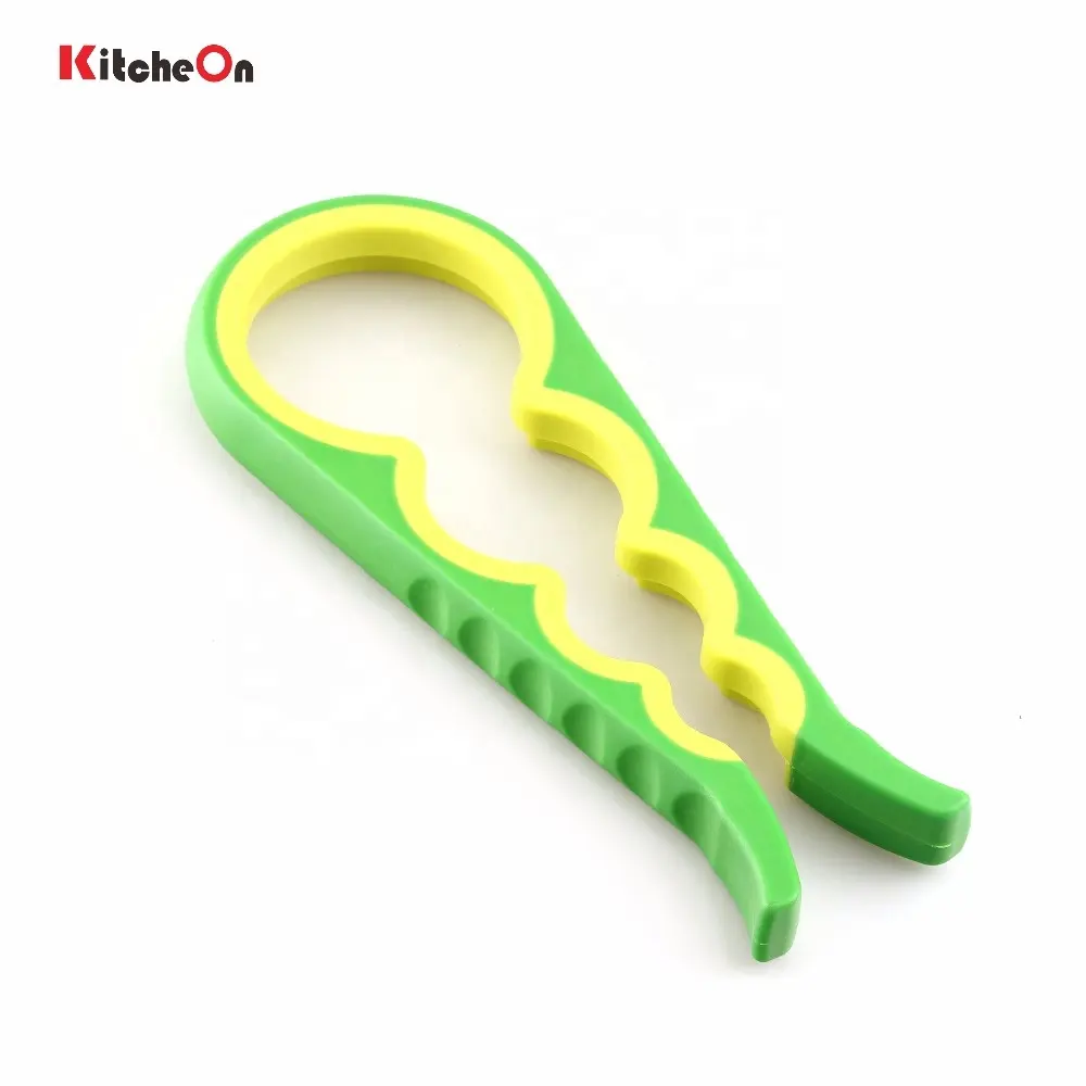 Latest New Multi Functional Container Bottle Lid Can Jar Opener with Slip Resistant Grip