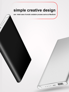 พาวเวอร์แบงค์อะลูมิเนียมแบบพกพาขนาด4000มิลลิแอมป์ต่อชั่วโมง USB - Product Image 4