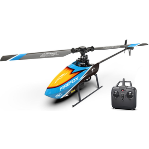 Mini-hélicoptère RC C129 4 canaux RTF, stabilisation automatique, retournement 3D en un clic, hélice unique sans aileron, modèle d'avion de simulation, jouet - Product Image 1