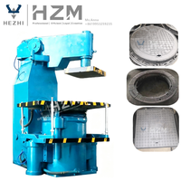 Machine de moulage compacte pour couvercles de puits en acier, équipement de moulage par secouage et pressage au sable vert, fabriquée en Chine