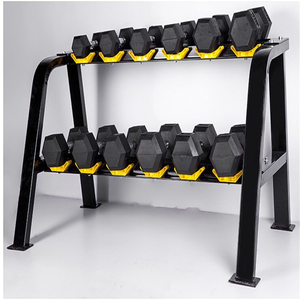 Ensemble d'haltères <span class=keywords><strong>Prix</strong></span> 12,5 <span class=keywords><strong>kg</strong></span> Revêtement en caoutchouc Fonte Hexagonale <span class=keywords><strong>Haltère</strong></span> à molette pour l'exercice des muscles pectoraux en salle de sport - Product Image 6