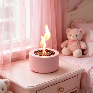 <span class=keywords><strong>Chimenea</strong></span> Portátil de Bioetanol para Mesa, Estilo Nórdico, Quema Limpia, Control de Llama, para Dormitorio, Balcón, Patio - Product Image 4
