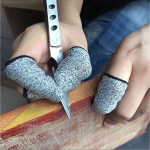 Laohan Level 5 Cut Resistant Finger <b>Cots</b> Hppe Knitted Thumb Protector For Electronic Work Harvesting And Cut Prevention - Product Image 3