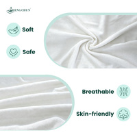 2pcs Set Handuk Mandi Bayi Berkerudung Bahan Microfiber Lembut Selimut Bedong Bayi Baru Lahir Motif Ikan Kartun untuk Bayi dan Balita