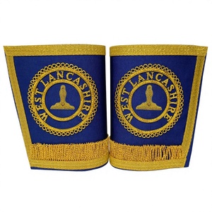 Guantes de Regalia Masónica BAHOO EMBROIDERS para Sacerdote Provincial Superior - Guantes Personalizables con Logotipo y Color - Product Image 1