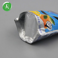 Groothandel op maat gemaakte aluminiumfolie stand-up pouch met logo voor fruit sap, dranken, frisdrank, sachet, water, vloeibare verpakkingen