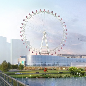 Grande <span class=keywords><strong>roue</strong></span> d'extérieur <span class=keywords><strong>de</strong></span> Style japonais, grande <span class=keywords><strong>roue</strong></span> sur le toit, pour centre commercial - Product Image 2