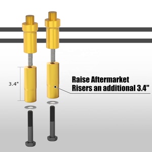 NiceCNC motocicleta 3,7 "1-1/4" manillar Riser extensiones piernas para Harley Street <span class=keywords><strong>Bob</strong></span> FXBB <span class=keywords><strong>107</strong></span> FXBBS 114 <span class=keywords><strong>Fat</strong></span> Boy FLFB <span class=keywords><strong>107</strong></span> - Product Image 4