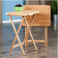 Портативный деревянный многофункциональный складной стол