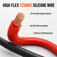 Connecteur XT60 personnalisé à courant élevé, câble en silicone 12AWG, faisceau d'alimentation mâle-femelle plaqué or pour stockage d'énergie de batterie