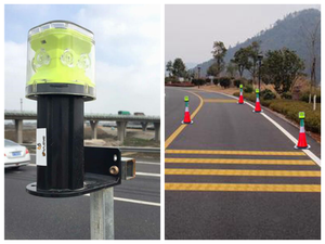 Khai Thác Mỏ Xây Dựng Đường Bộ Sáng blinker An Toàn Cảnh Báo Giao Thông Cones Năng Lượng Mặt Trời Đèn Hiệu Ánh Sáng Có Thể Nhận Được Nhật Bản Tín Hiệu Phát Thanh - Product Image 6