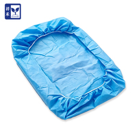 Draps de lit jetables élastiques en non-tissé, imperméables, ajustés, pour examen hospitalier, approvisionnement en gros