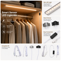 Kit de bande LED à détecteur de mouvement PIR, DC 12V, IP22, 3A36W, éclairage sous armoire pour placard, garde-manger, maison intelligente