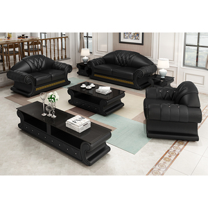 Sofa da sang trọng 2025 phòng khách hiện đại Thiết kế sofa bộ đồ nội thất cho văn phòng khách sạn gia đình - Product Image 3