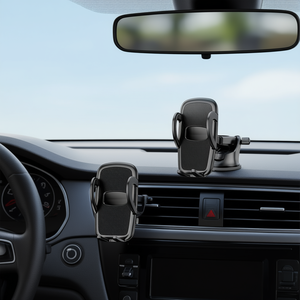Soporte para Teléfono de Coche con Clip para Rejilla de Ventilación y Ventosa, Flexible, Giratorio 360 Grados, Ajustable para Todos los Smartphones, para el Tablero - Product Image 2