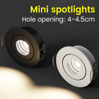 Prix de gros diamètre personnalisé Mini 3W 5W Spot LED encastré Plafonnier LED pour armoire