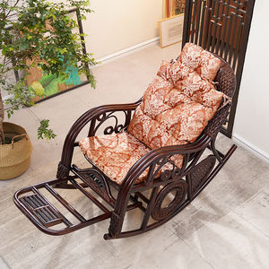 Fabricants Vente en gros Premium Outdoor Garden Round Braid Flowers Chaise en rotin bon marché en <span class=keywords><strong>osier</strong></span> Chaise en rotin d'extérieur Chaise inclinable - Product Image 5