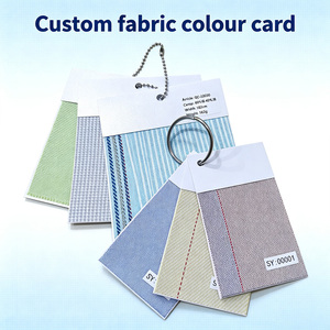 Nuancier de tissus pliable personnalisé avec logo, cartes sportives imprimées artistiquement et colorées - Product Image 1