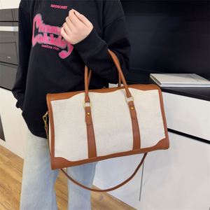 Top Quality <b>Canvas</b> Travel Luggage <b>Bags</b> <b>Large</b> Capacity <b>Canvas</b> Storage Tote <b>Bag</b> for Business Outdoor Travel Sports - Product Image 3