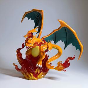 Figurine <span class=keywords><strong>Lumineuse</strong></span> Pokémon Charizard – Cadeau de Collection Anime, Modèle PVC Mignon, Ornement de Bureau - Product Image 1
