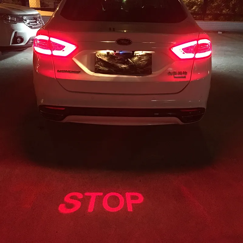 2023 nouveau Design lampe de Projection avertissement de sécurité Laser brouillard feux d'arrêt Led pour voiture arrière