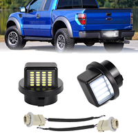 Feux de plaque d'immatriculation LED en stock aux États-Unis pour Ford F150 F250 F350 avec faisceau de câblage, ensemble de pare-chocs arrière, lampe de plaque d'immatriculation blanche