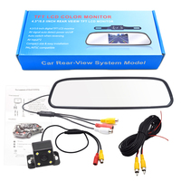 Vue arrière LCD écran d'affichage miroir moniteur voiture recul Parking caméra de recul Kit miroir