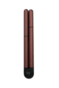 360 Degree Rotatable 2 In 1 Waterproof Liquid Black Private Label Eyeliner And Eyebrow Pencil Eyebrow Products