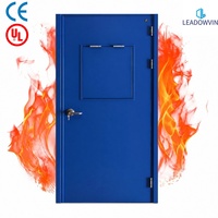 Porte en acier insonorisée certifiée UL, résistante aux incendies pendant 2 heures, porte battante en métal creux, porte de sécurité, porte de sortie