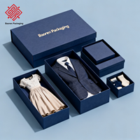 Baoren – Boîtes rigides personnalisées pour vêtements et chaussettes de bébé, couleur sur mesure, style vintage, impression UV, logo personnalisé, écologiques, luxe haut de gamme