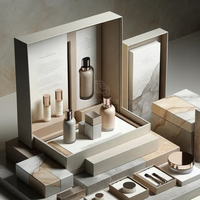 Coffret Cadeau Cosmétique de Luxe Personnalisé avec Fermeture Magnétique, en Carton Rigide Pliable, Écologique et Recyclable, avec Pelliculage Mat