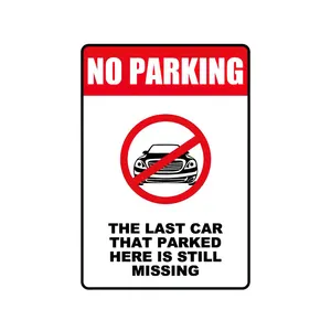 駐車金属標識なし交通制御標識警告安全標識