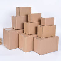 Cajas de Cartón Corrugado Reciclables para Envío con Impresión Desvanecida y Asa para Productos del Hogar