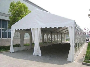 프리미엄 5m 텐트 타포린 롤 정전 PVC 코팅 직물 이벤트 텐트 차양 그늘 커튼 850 GSM 듀얼 아크릴 래커 - Product Image 5