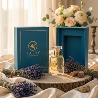 Flacons de parfum personnalisés en verre PP (30ml/50ml/100ml) avec pulvérisateur à pompe, rechargeables, emballage spécial en papier avec revêtement UV et marquage à chaud